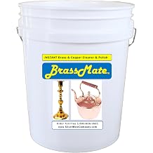 Silvermate BrassMate Liquid Brass Cleaner, Copper Cleaner, Brass Tarnish Remover, Brass Metal Cleaner, Copper Jewelry Cleaner, Copper Pan Cleaner, Gentle, Reusable, Easy to Use, Fast, 55 Gallons