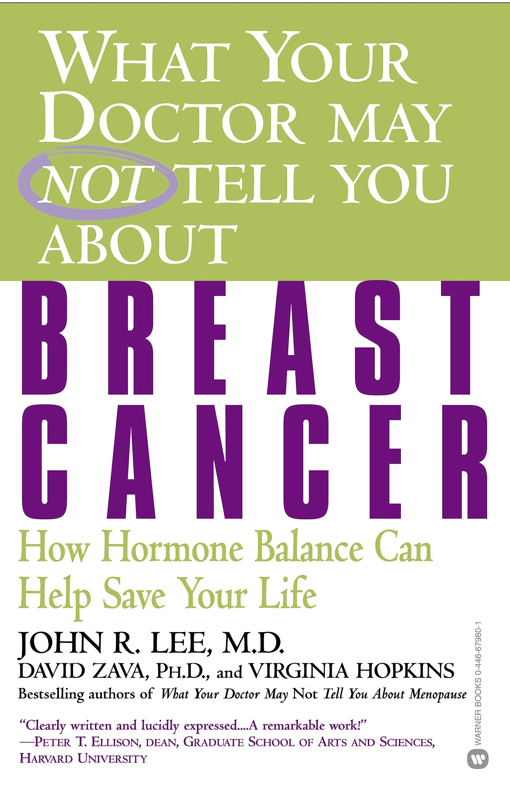What Your Doctor May Not Tell You About: Breast Cancer: How Hormone Balance Can Save Your Life