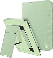 Vista 14 de Fintie Funda con soporte para Kindle de 6 pulgadas (11ª generación-versión 2024/2022), funda de piel sintética con ranura para tarjeta de Mármol