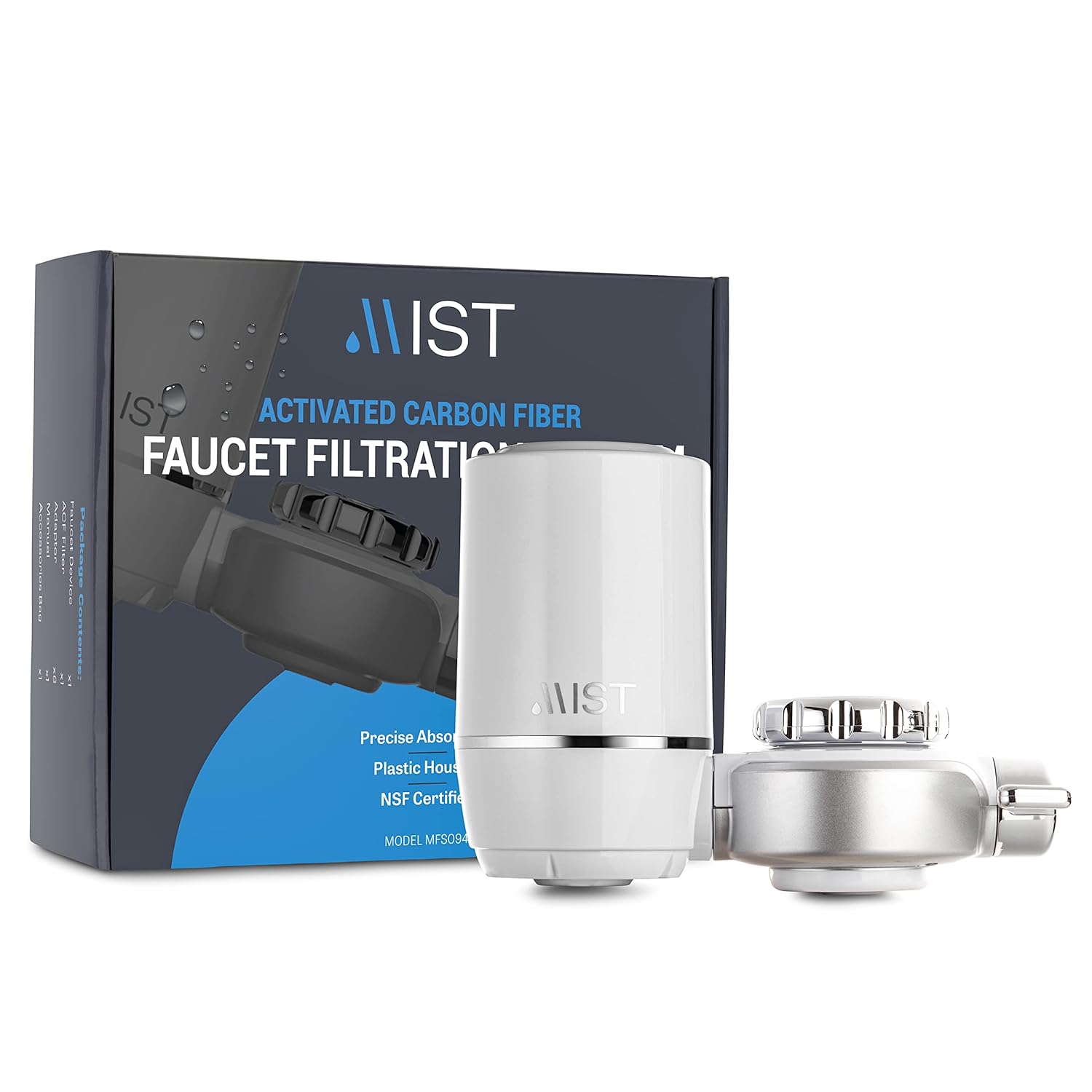 Mist Water Filter for Sink, Faucet Mount Tap Water Filter, 320 GL