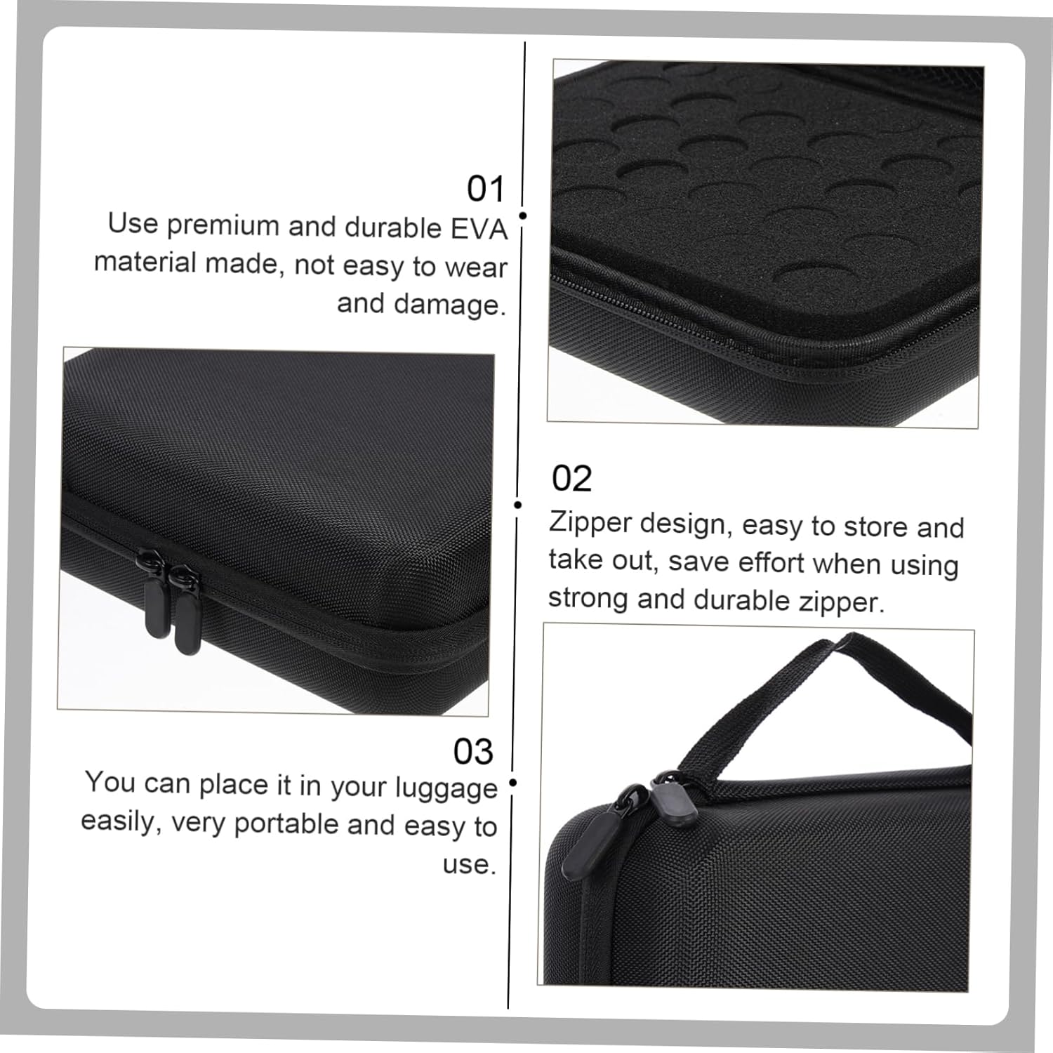 Essential Oil Travel Box 30 Roller Bottle Holders Compact Storage Bag Easy Organize