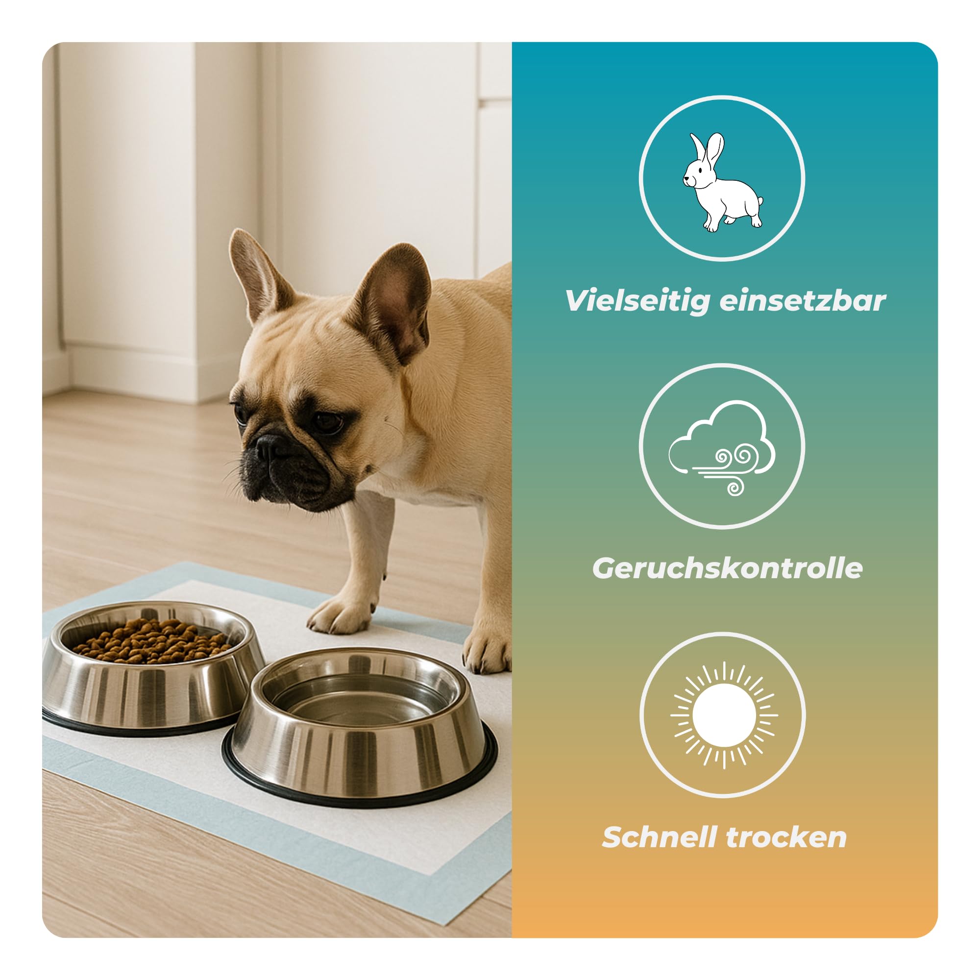45x60 cm 400 Piezas Empapadores Higiénicos para Perros Cachorros 6 Capas Superabsorbentes Impermeables Secado Rápido Entrenamiento e Incontinencia