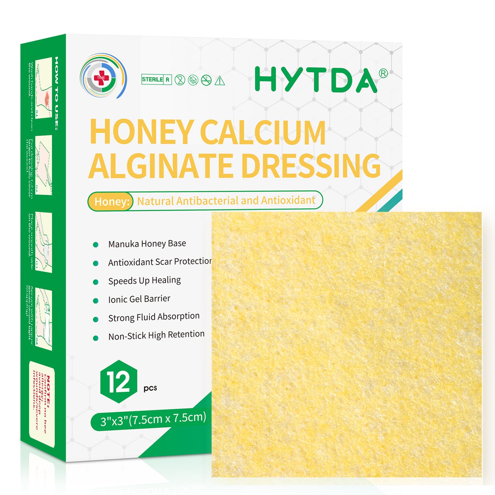 Manuka Honey Gauze Dressings - 12 Pack -7