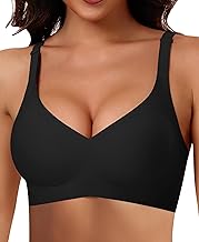 Women's Bra Without Underwire Seamless Bra Comfortable Soft Smooth Bra Non-Wired Bras Deep V-Neck Bralette Soft Bra Bustier