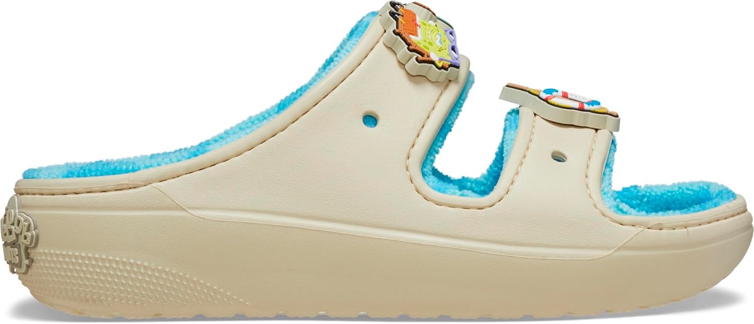 Crocs Unisex-Adult Spongebob Squarepants Cozzzy Terry Sandal, Fuzzy Slippers