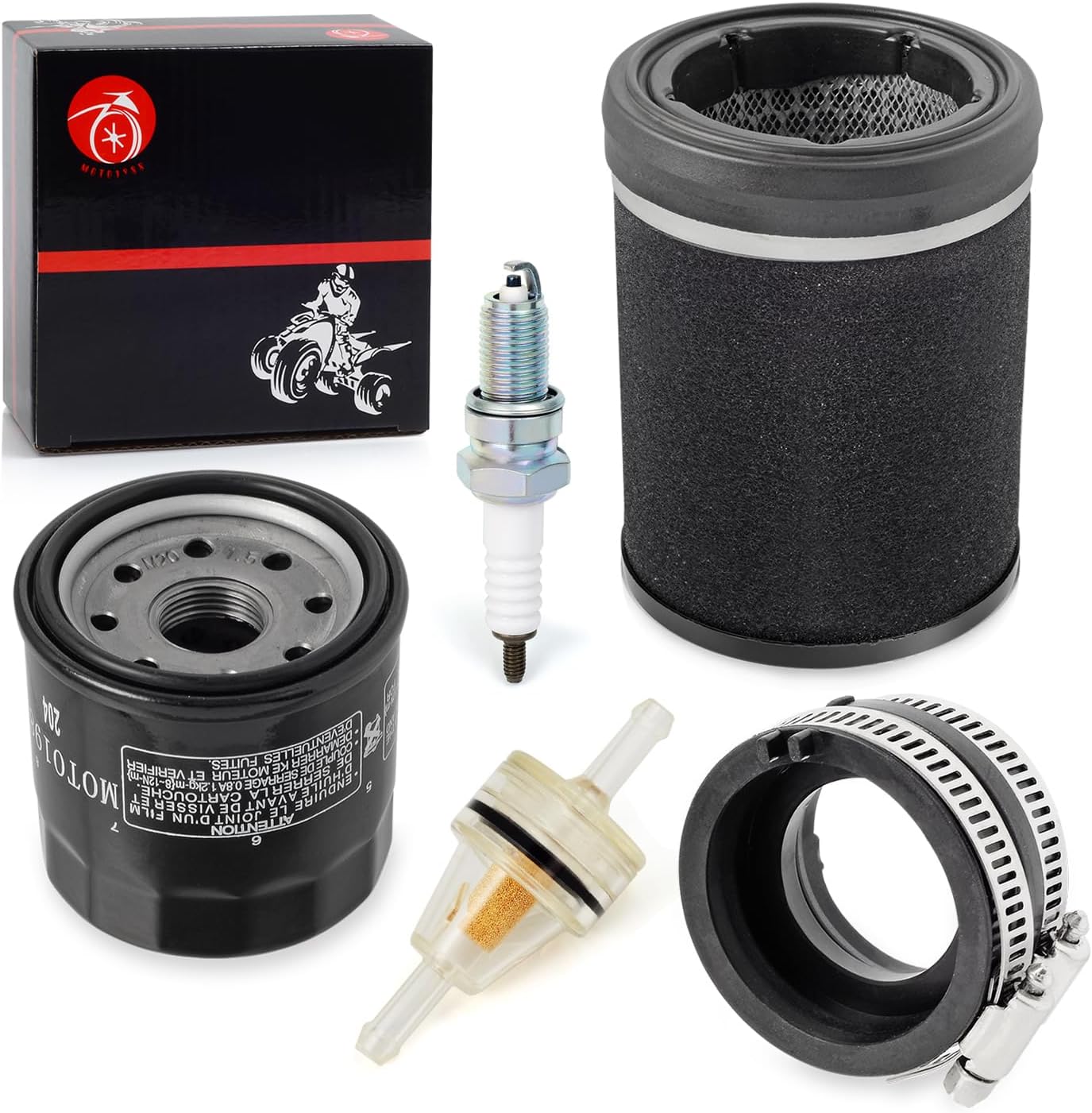 Air Filter Fuel Oil Filter Spark Plug Intake Manifold For Kawasaki Prairie 360 KVF360 2003-2013 11013-1292 16065-1379