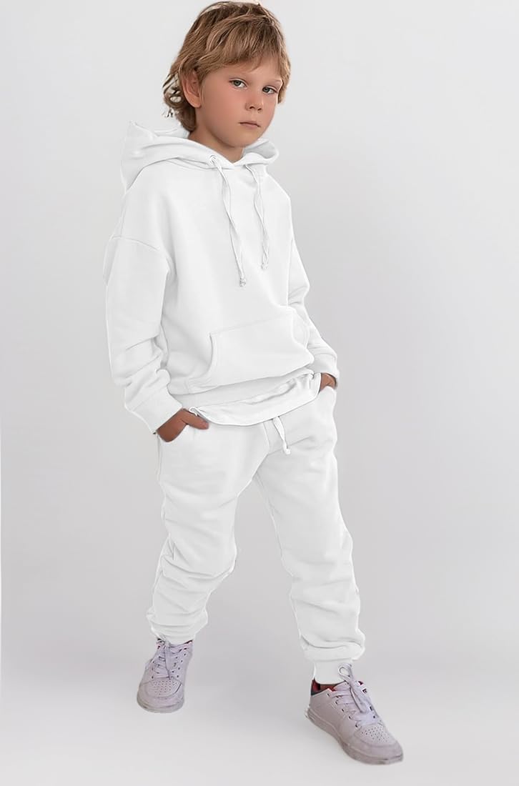 Buy NOTWILD Unisex Boys & Girls cotton fleece Pullover 2 Piece