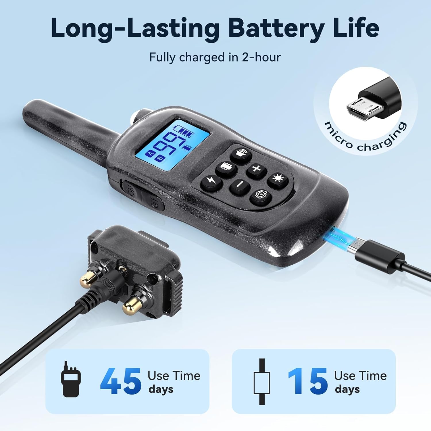 Cat Shock Collar with Remote 2000FT,Ultra-Small Cat Training Collar,Tailored for Cats,3 Training Modes Beep Vibration Shock Mode to Stop Meowing,Waterproof, Effective for Bad Behavior，Grey