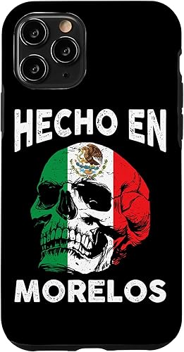 Vista 22 de iPhone 13 Pro Max Hecho en Morelos México - Bandera mexicana - Funda Morelos