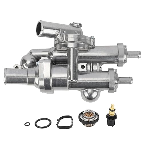 68003582AB Upgrade Aluminium Thermostat Housing Assembly Compatible with 11-14 Chrysler