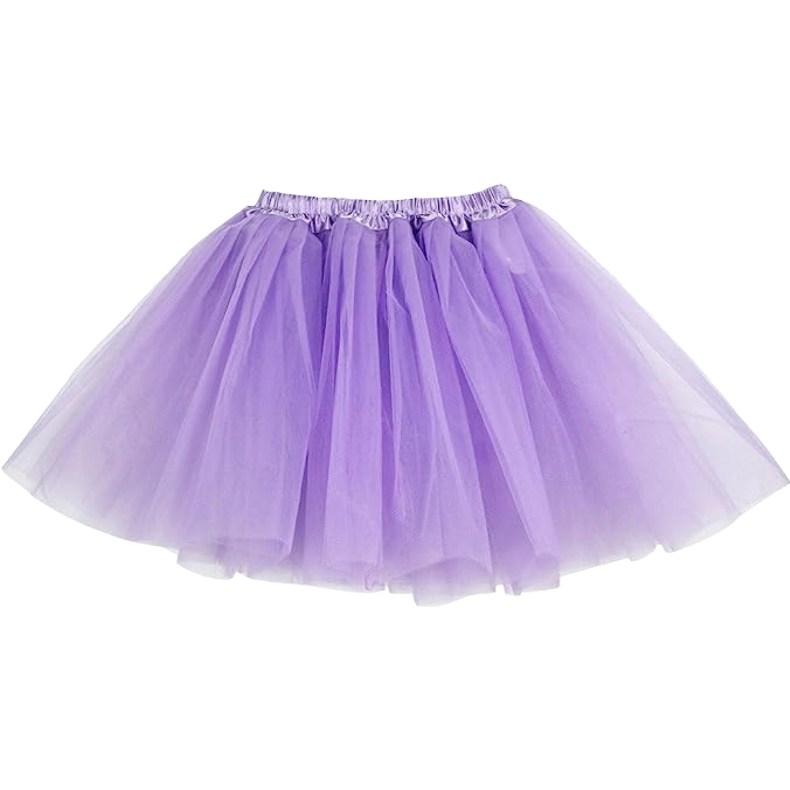 Lizzy Kids 3-Layered Tutu Skirt for Girls – Fancy Dress, Ballet, Dance, Halloween & Birthday Costume | Soft Tulle Fabric with Elastic Waistband (UK, Age, 9 Years, 10 Years, Regular, Lilac)