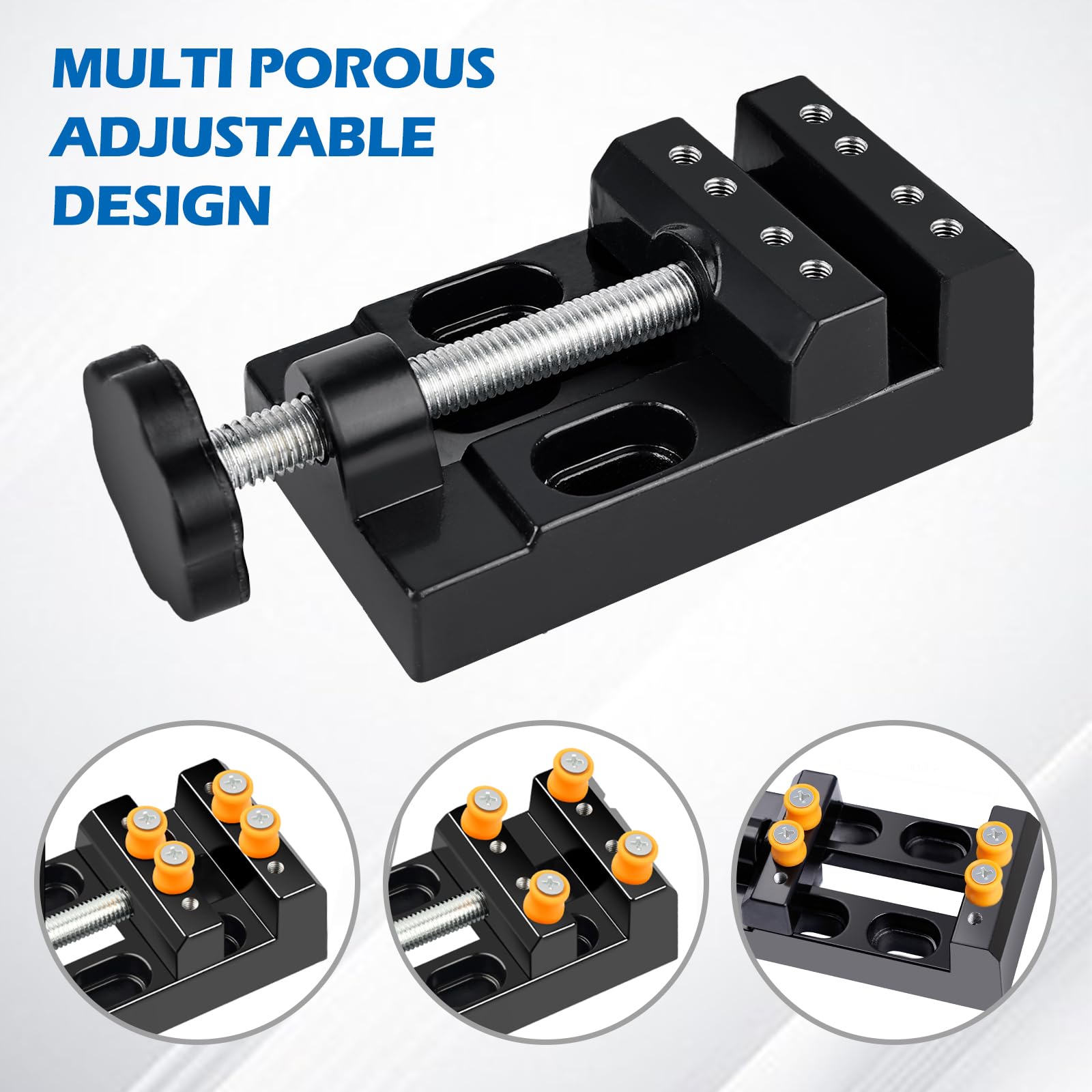 Mini morsa da tavolo, 2 pezzi, mini morsa da 57 mm, per trapano a morsa, morsa parallela, per gioielli, noce, artigianato, fai da te