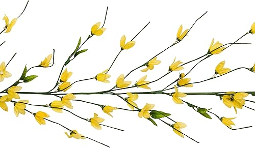 Miniatura 5 de 5'verde y amarillo primavera decorativos Floral Artificial Guirnalda