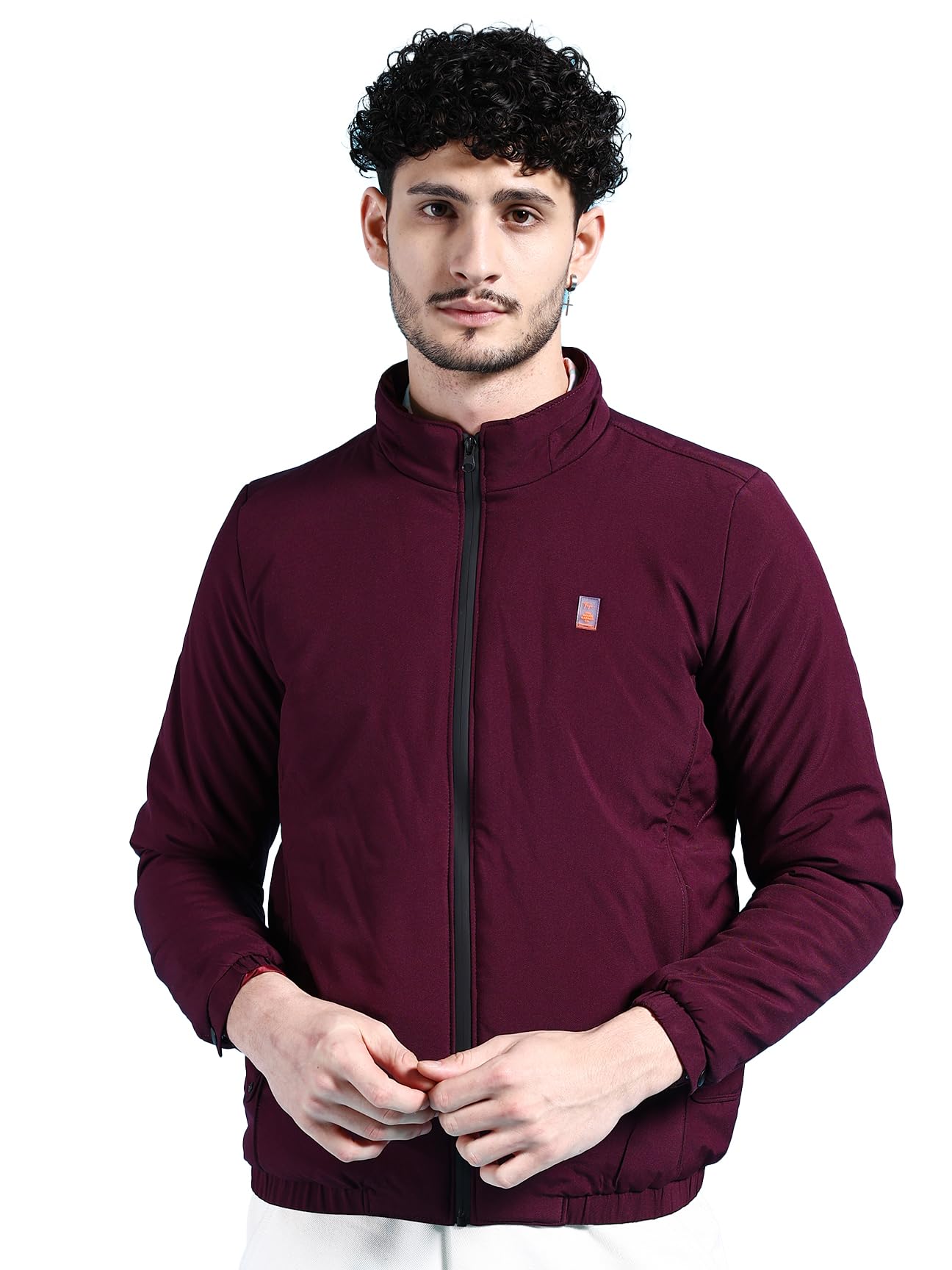 the indian garage co Men Regular Fit Solid Bomber Jackets-picture-11