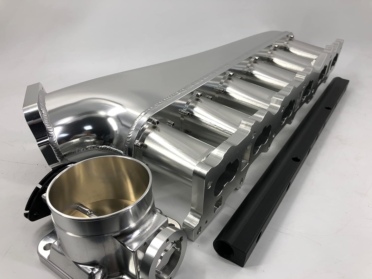 RB25 RB25DET Billet CNC Intake Manifold Fuel Rail Throttle