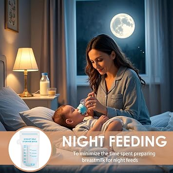 30PCS Breastmilk Storage Bag - Milk Bags for Breastmilk for Feeding,Breast Milk Storage Containers for Fridge,Bolsas para Leche Materna,Baby Essentials,Fast Freeze,Bpa-Free for Breastfeeding