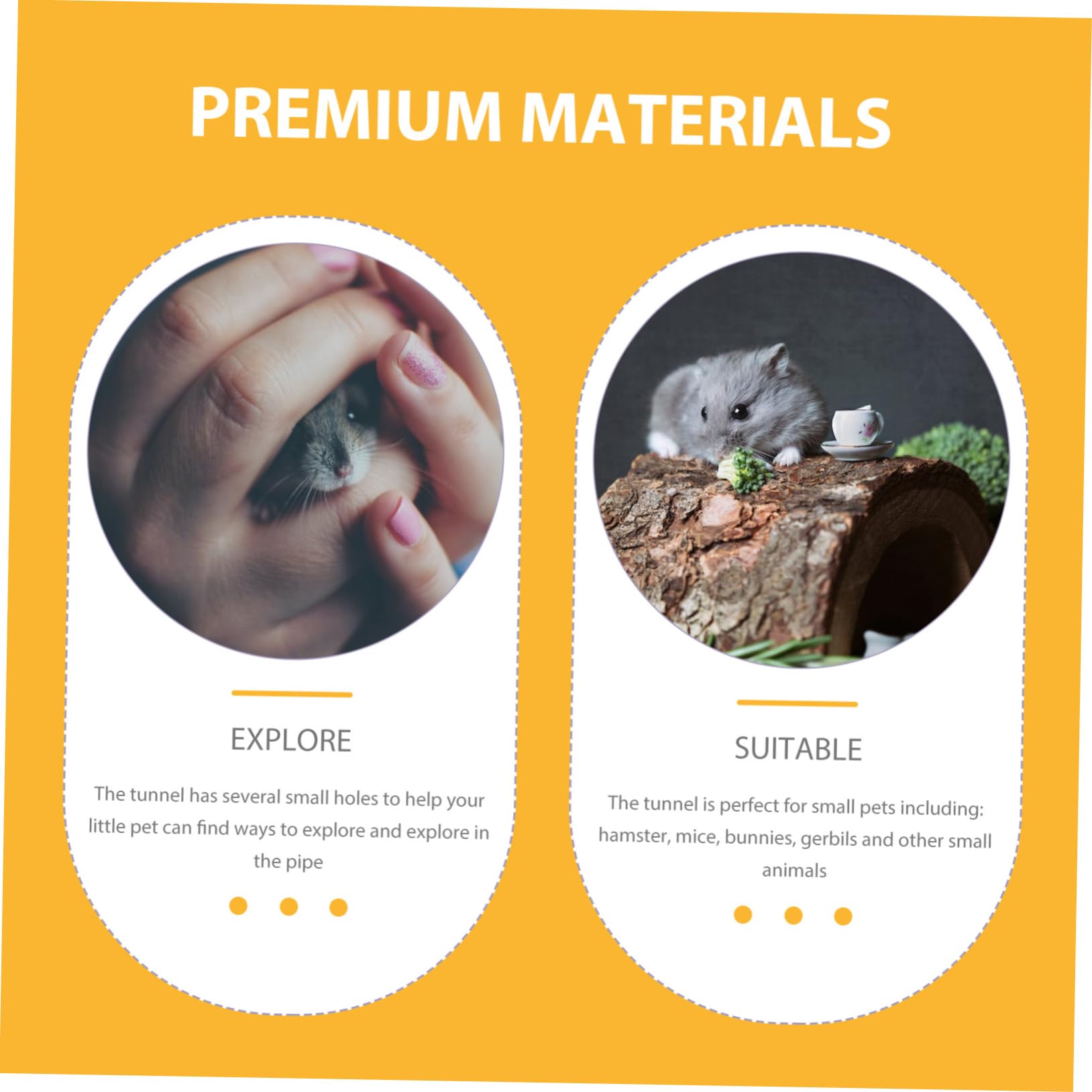 BELLIFFY Multi-Purpose Pet Tunnel Guinea Pig Hamster Chinchilla Hideout Safe Toy