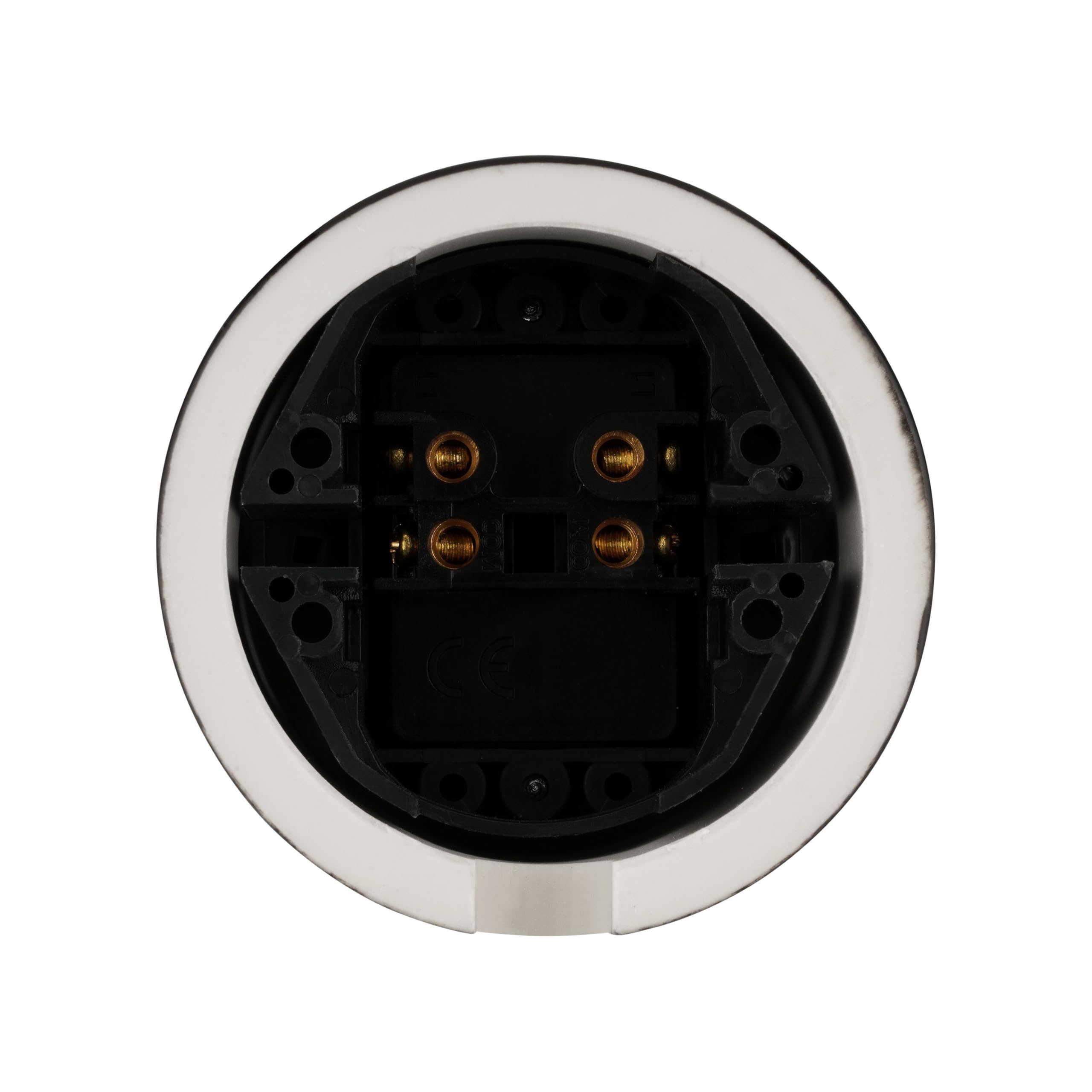 Aufputz Porzellan Retro Doppeltaster, Jalousietaster, All-in-One, Serie QR1 schwarz