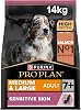 PRO PLAN Medium Large Salmon Dry Dog Food, Adult 7 Age, 14 kg