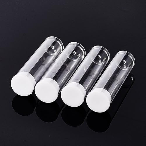Miniatura 11 de Craftdady Juego de 100 tubos de almacenamiento vacíos de plástico transparente transparente pequeños con cuentas, botellas de prueba, cajas