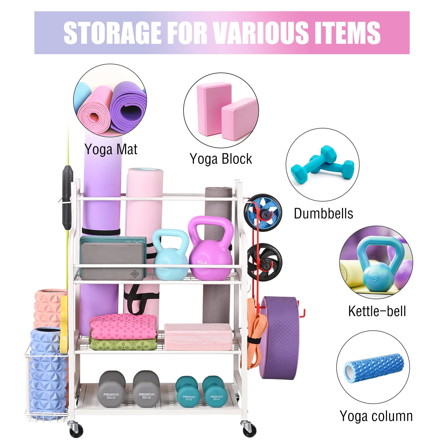 Storage Rack With Foam Snapklik.com : Mythinglogic Yoga Mat Storage Racks,Home Gym Storage ...