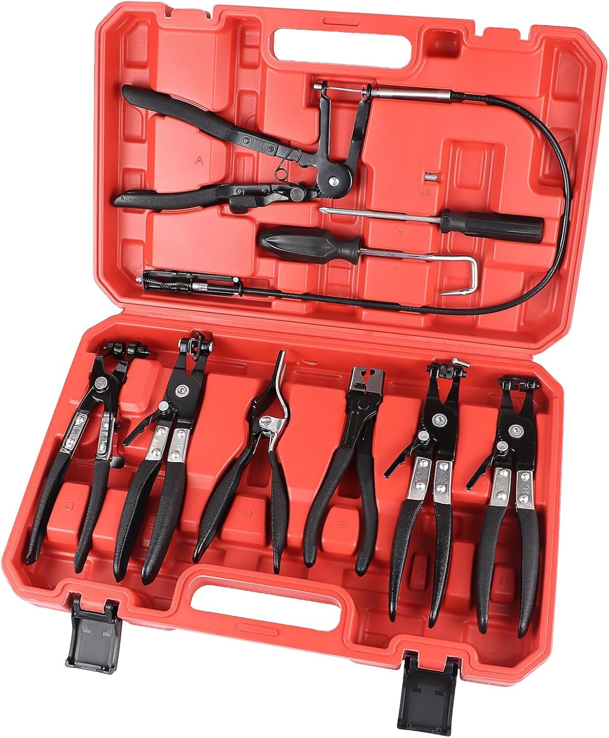 Pince de type Clic-R et extracteur de tuyau à mâchoire pivotante pour moteur