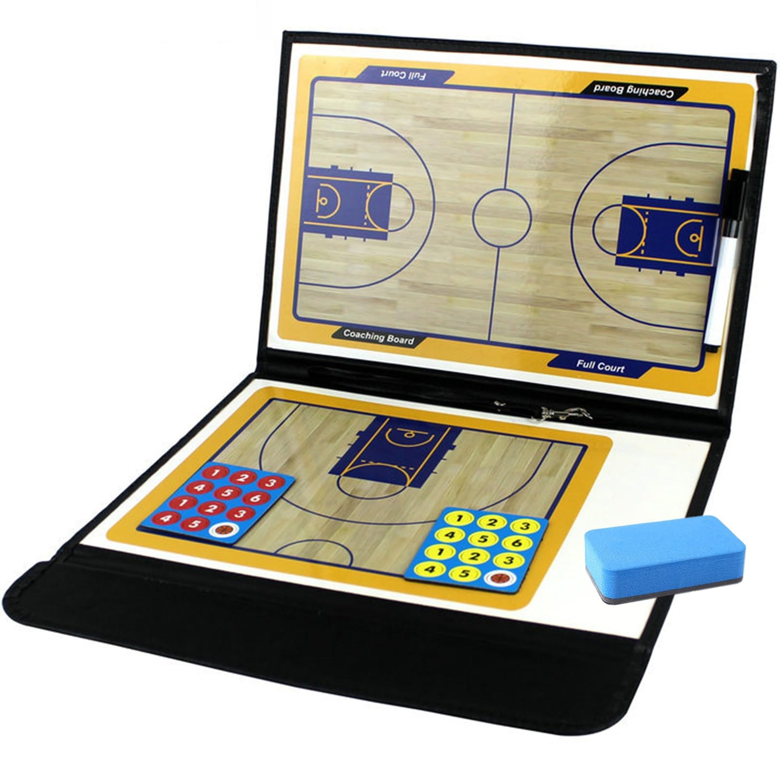 Panneau de tactique de basket-ball magnétique avec aimants stables pour coach