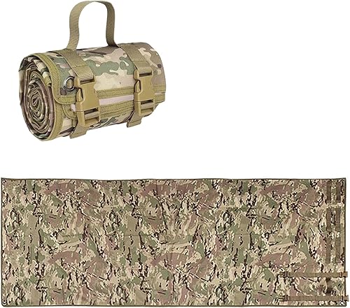 Wind Tour Alfombrilla táctica de tiro para campamento al aire libre, almohadilla antideslizante, impermeable y a prueba de humedad, manta de picnic