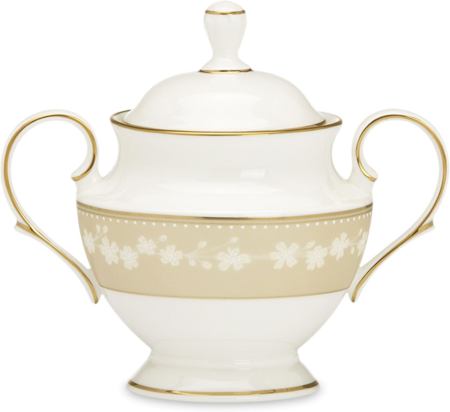 Lenox Bellina Gold Sugar W/Lid