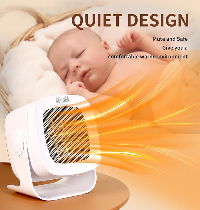 Calefactor Eléctrico Portátil Cerámico PTC 800W miniatura 3