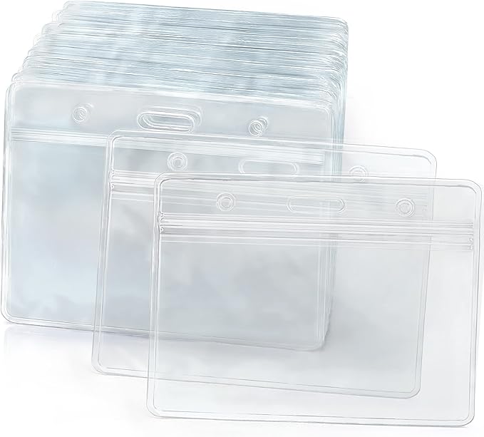 EcoEarth Horizontal ID Badge Holder with Soft Edge