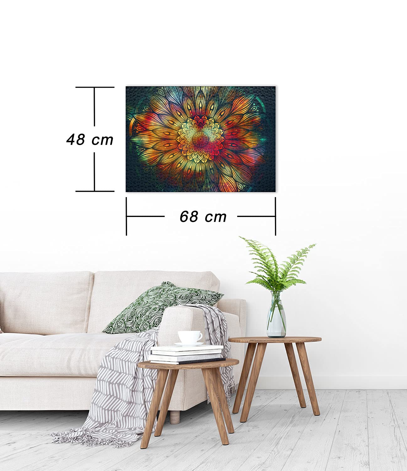 1000 Teile Puzzle „Mandala“ – Geometrisch, Farbenfroh & Entspannend Von Ulmer Puzzleschmiede