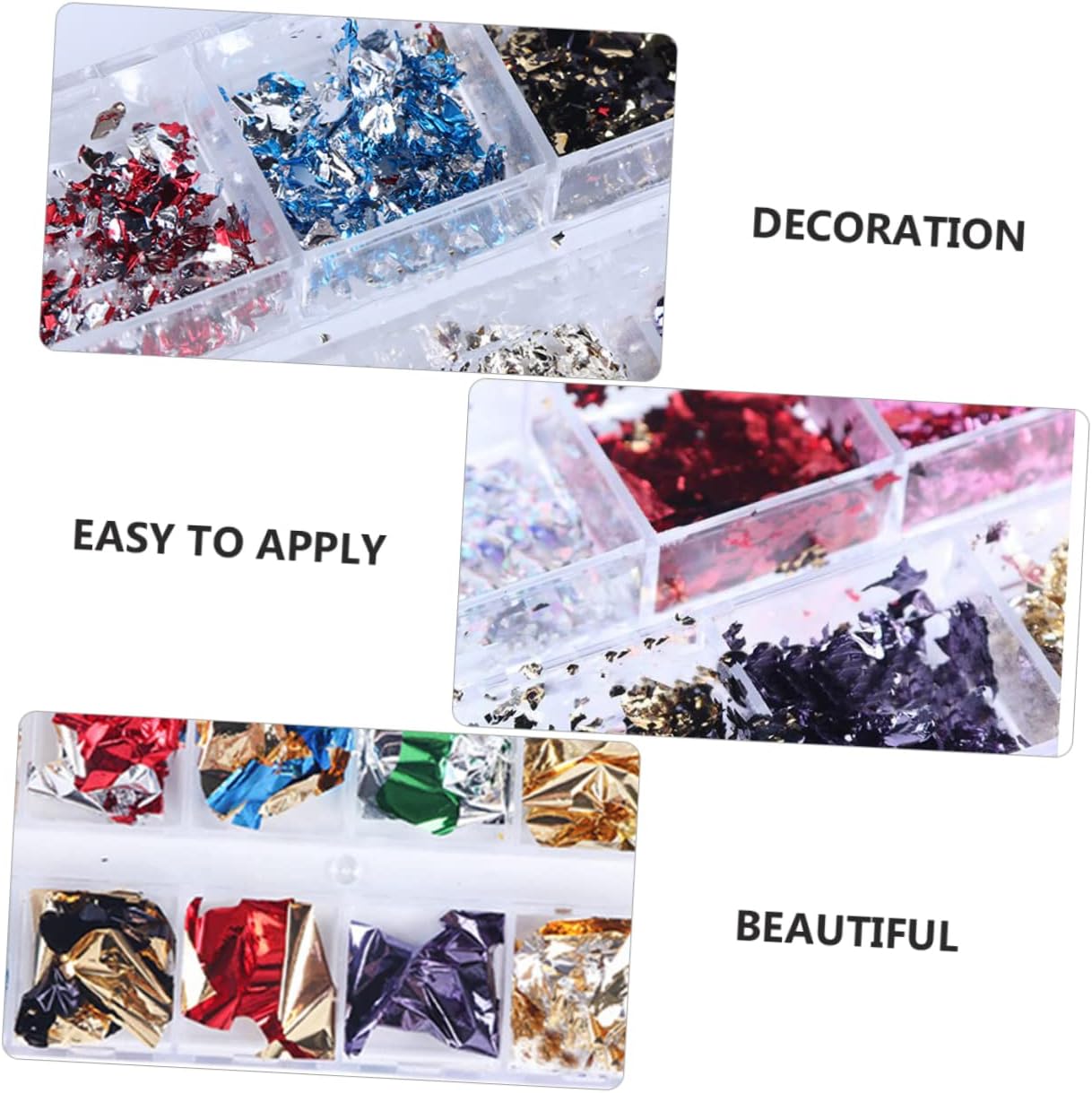 Japanese Nail Foil Glitter for Nail Art Decoration for Home and Salon Use Colors for Unique Designs