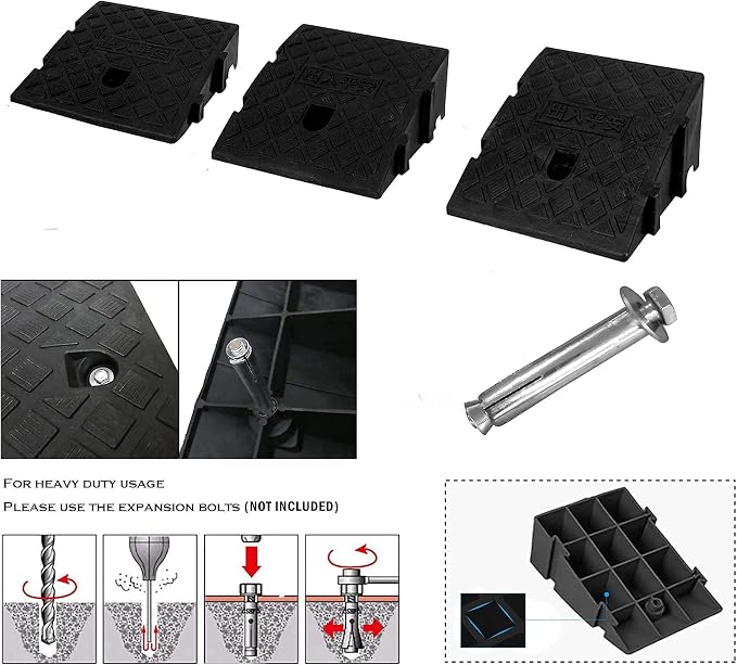 Rampa de bordillo portátil para carros y motos 4 in miniatura 6