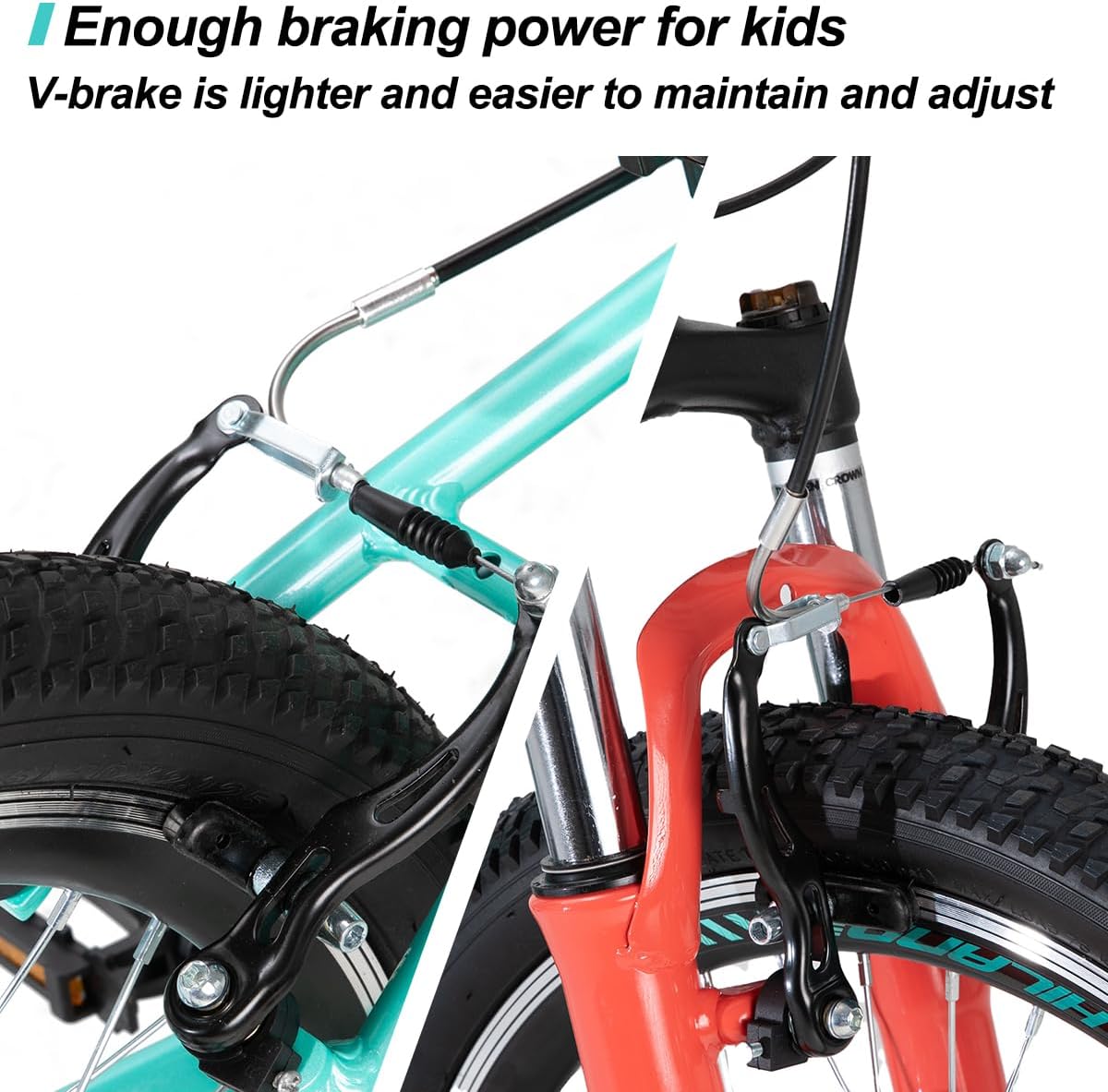 Hiland 20 Inch Kids Mountain Bike Aged 5-12, Lightweight Aluminum Children MTB with Lock-Out Suspension Fork, 7 speeds Gears, Youth Bicycle for Boys Girls | Lightweight, Aluminum, Lock-Out Suspension Fork, Gears, Youth Bicycle