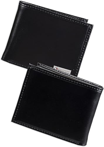 Miniatura 2 de Tommy Hilfiger Cartera de cuero genuino para hombre con múltiples ranuras para tarjetas