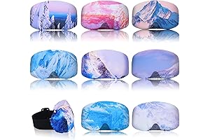 8-Piece Anti-Scratch Protective Ski Goggle Covers