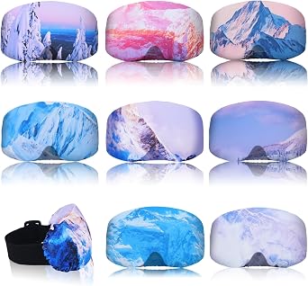 Copkim 8 Pcs Ski Goggle Cover, Anti Scratch Dust Protector Sleeve