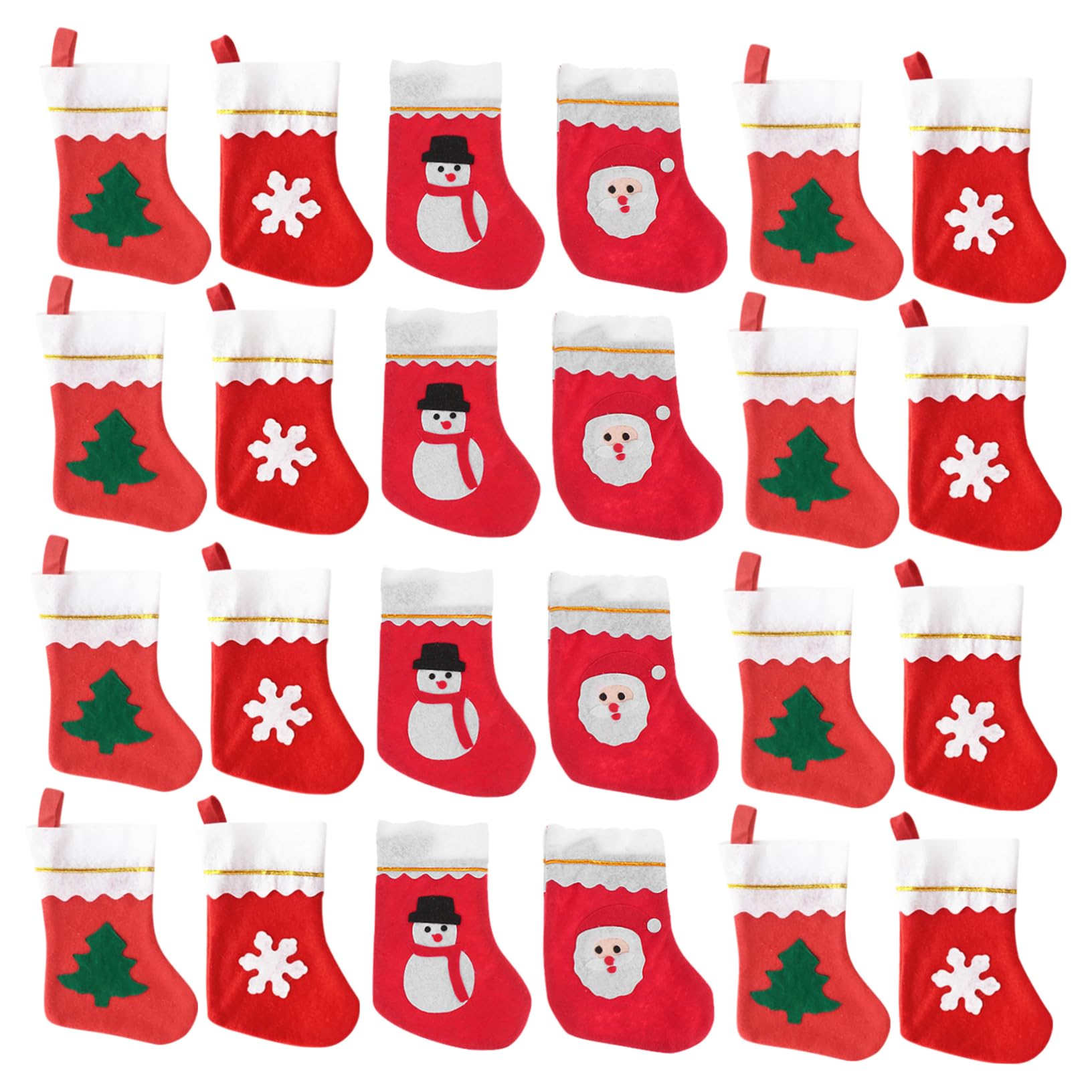 Support de chaussette de Noël élégant lot de 3 accessoires de suspension haut de gamme