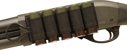 Miniatura 8 de Esstac 5 tarjetas de transporte redondas de escopeta para calibre 12 con respaldo de gancho y bucle