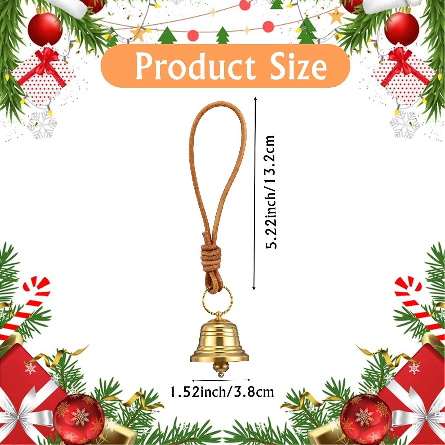 Brass Hanging Bells for Door Small Brass Bell for Door Opening