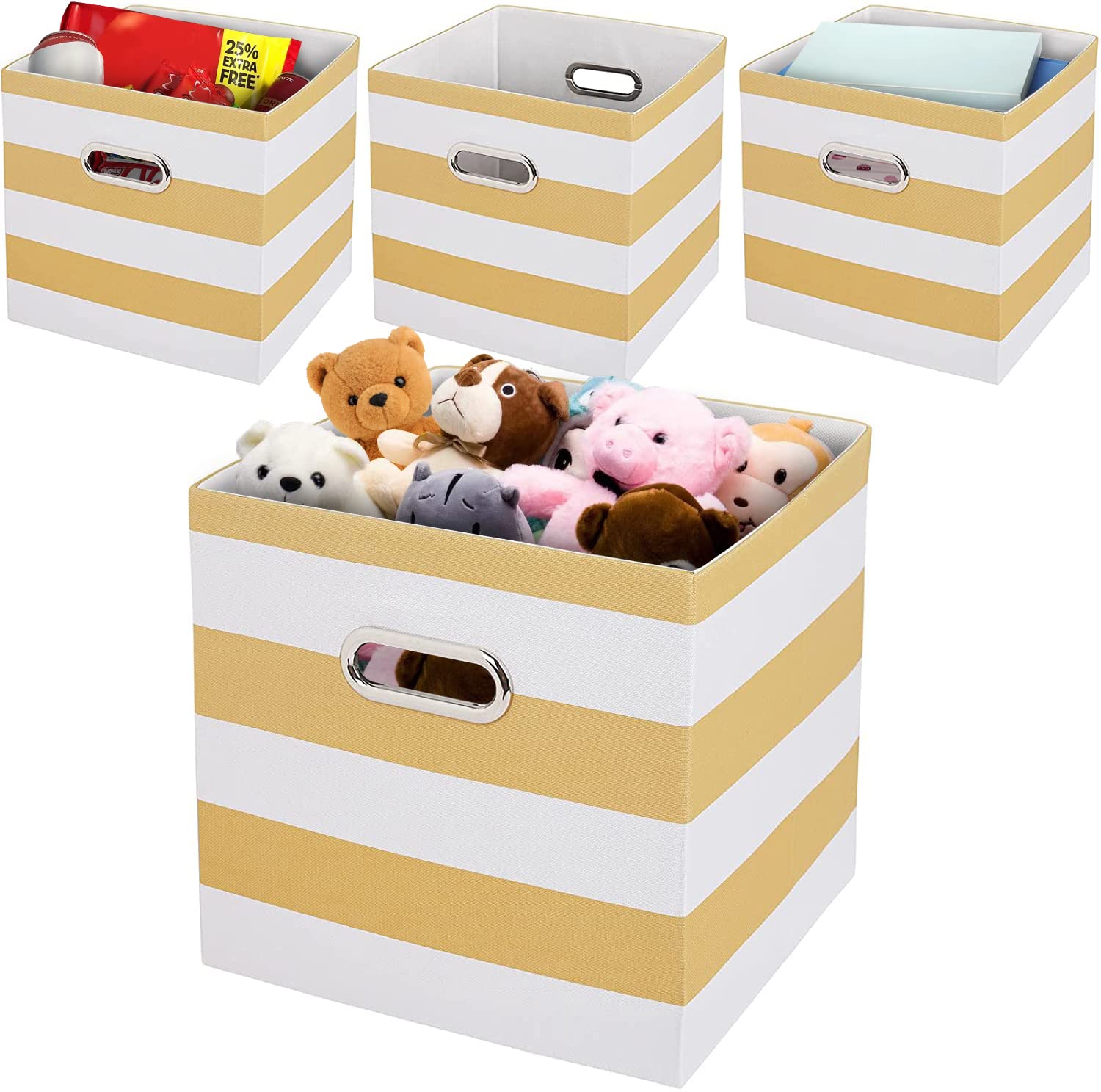 Buy EXTREE Cube Storage Bins 11×11x11 Collapsible Foldable Cubby Bins