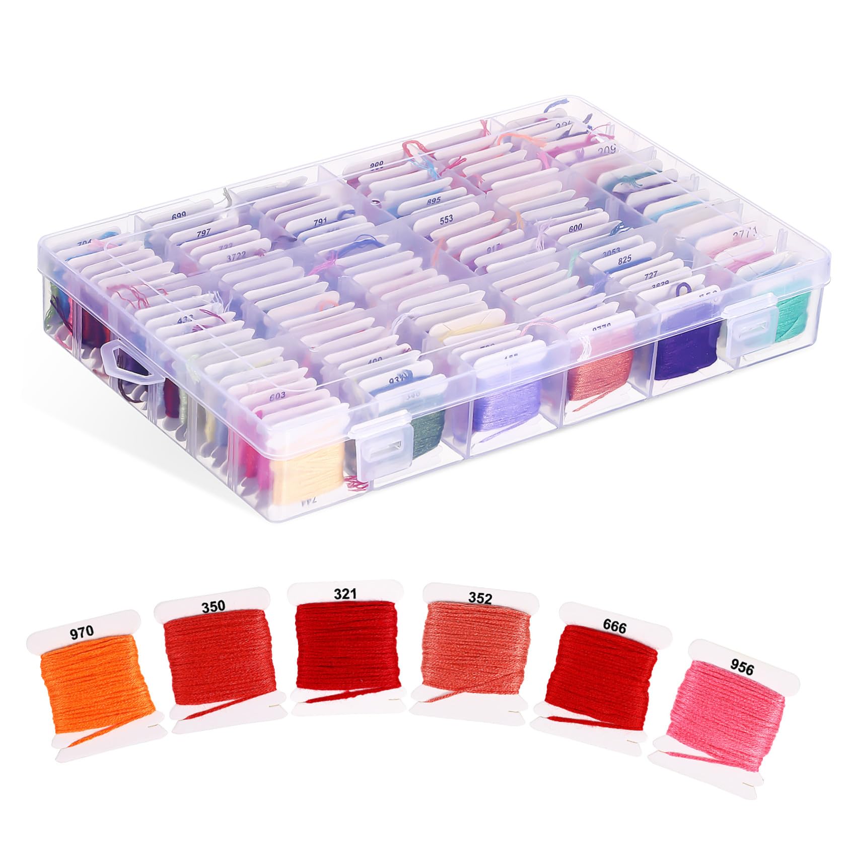 Hilos de Bordar Algodón Egipcio Colores Vivos Resistentes para Punto Cruz y Pulseras Manualidades Creatividad