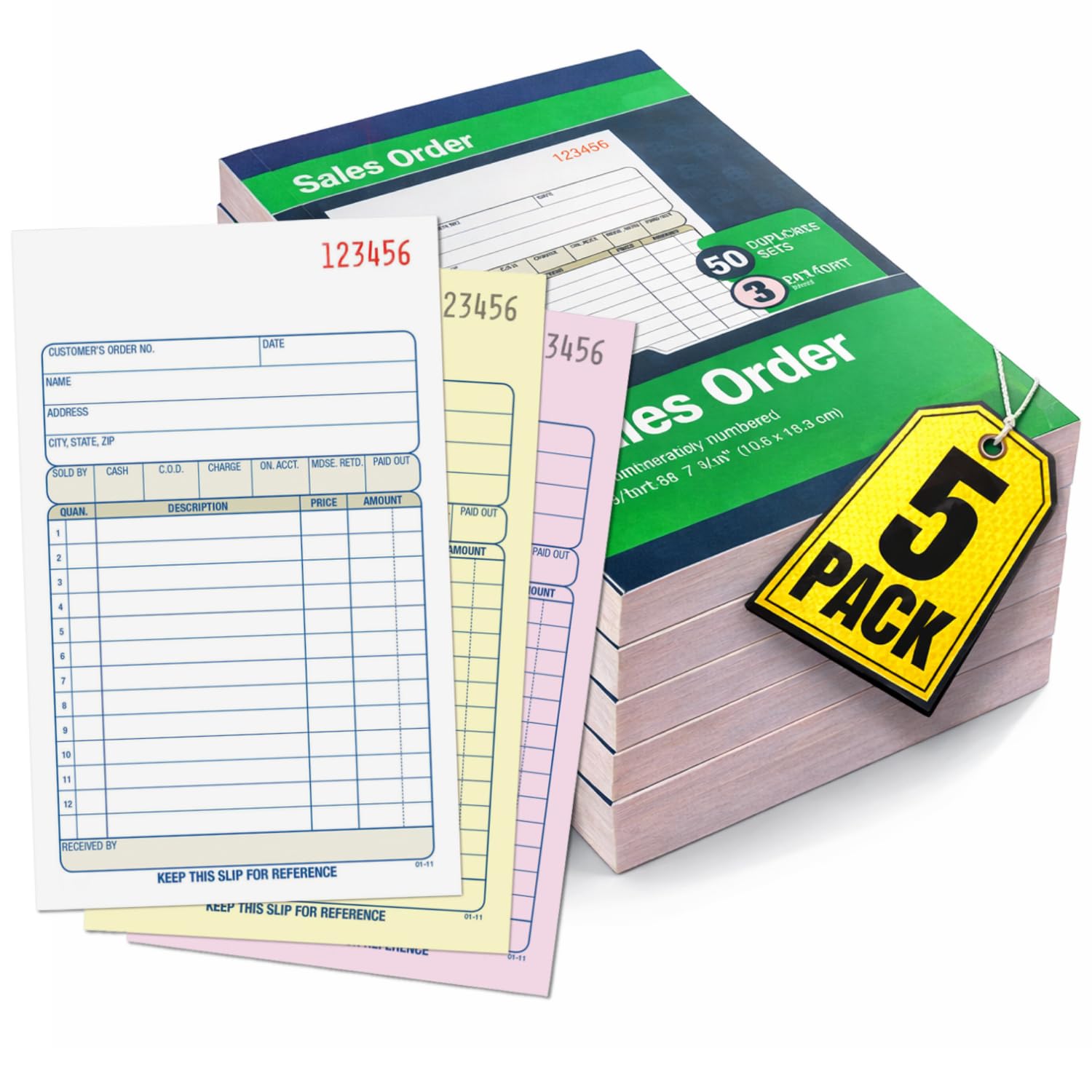 Cahier de commande sans carbone pour éviter les erreurs de facturation - 7