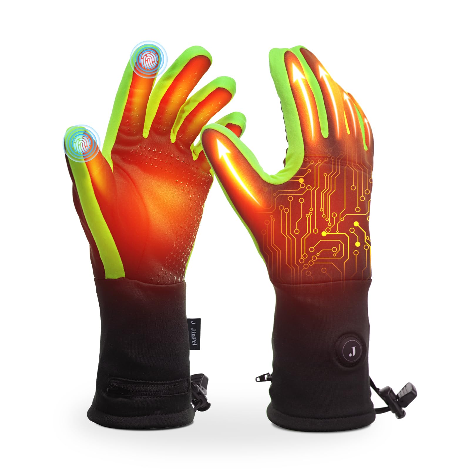 LONHEO Electric Heated Gloves, Heated Gloves with Battery, Heated Ski Men and Women Fashion