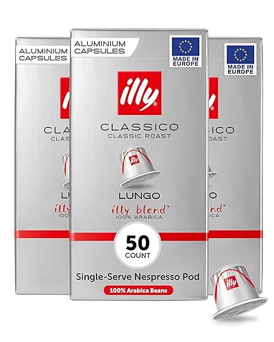 illy Aluminum Espresso Capsules - Compatible with Nespresso Machines -