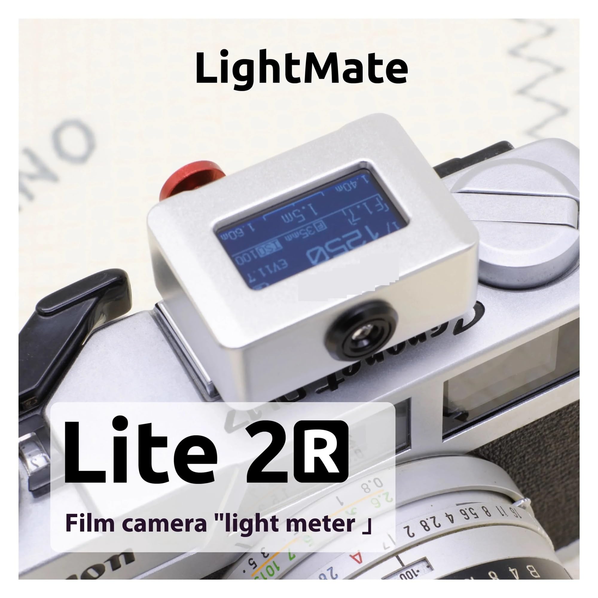 Esposimetro, Esposimetro con display a LED e misuratore di luce for fotocamera con slitta fredda for accessori personalizzati for fotografia con fotocamera DSLR(Silver 2PCS)