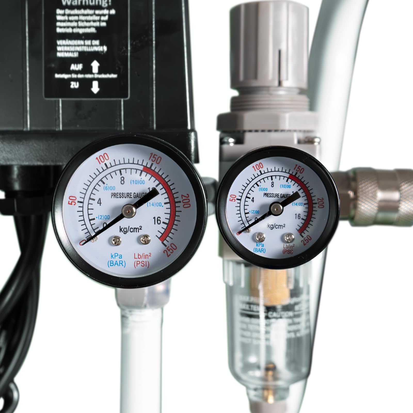 KnappWulf Sprężarka powietrza KW6024 sprężarka powietrza 24 l, 1500 W, 69 dB, ciśnienie robocze 10 bar, przepustowość powietrza 256 l/min, z separatorem, cicha, 230 V