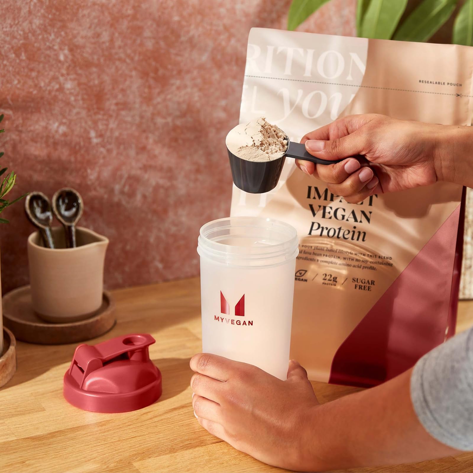 Myprotein Impact Vegan Protein, saveur vanille, 1 kg, 24 g de protéines végétales, 33 portions