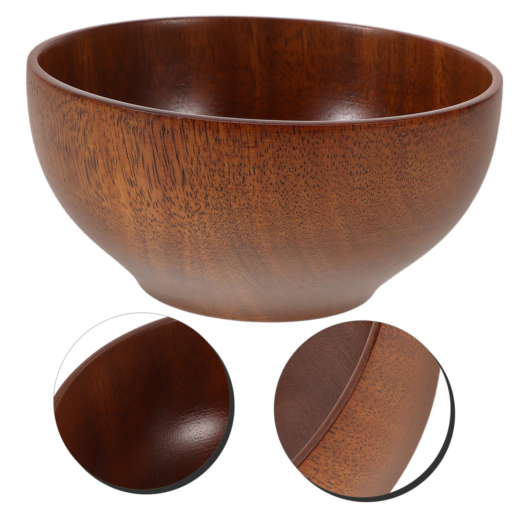 Cabilock 4 Uds Ensaladera Ensaladera Frutero De Madera Frutero Para Encimera De Cocina Cuencos Para Servir Fruteros Cuenco De Madera Para Servir Cuencos Para Cocina Cuenco De